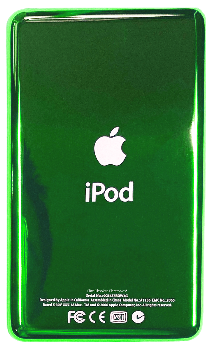 Thin Toxic Green Universal Backplate for Apple iPod Classic 6th