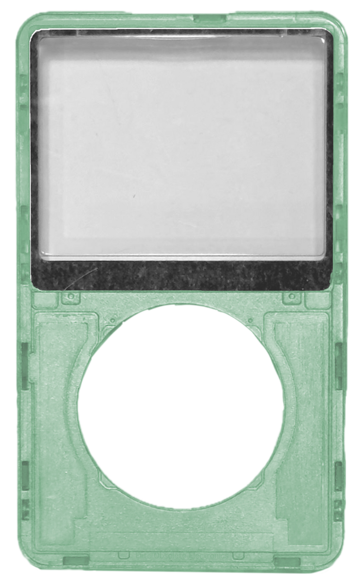 Atomic Spearmint Green Transparent Clear Faceplate For Apple iPod