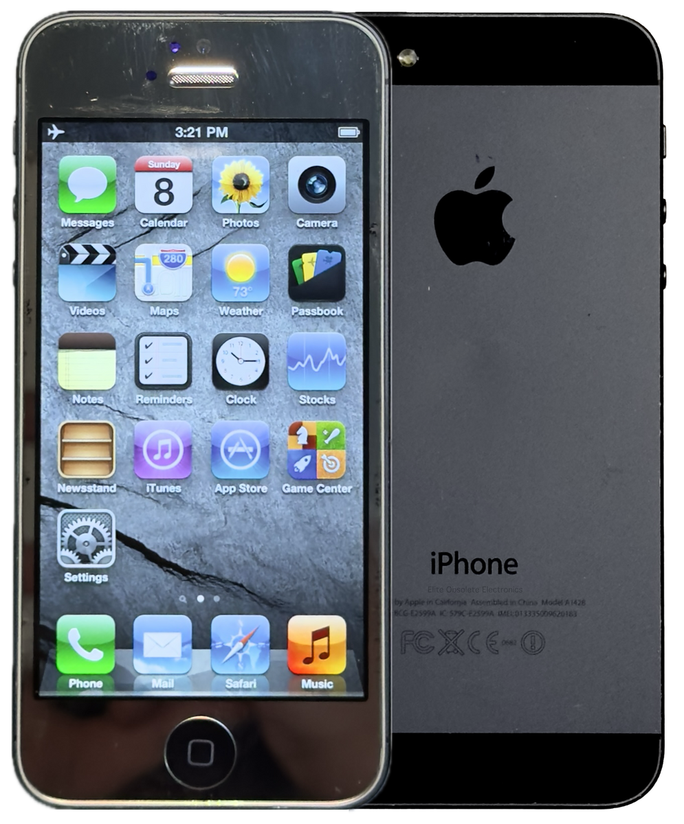Refurbished Apple iPhone 5 16GB Reflective Silver & Black Custom Refurbished Apple iPhone 5 16GB Reflective Silver & Black Custom