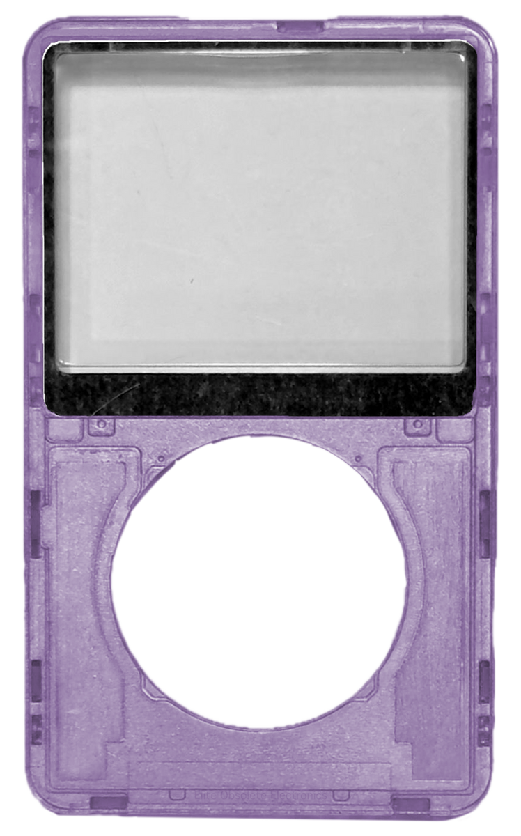 Atomic Anodized Purple Transparent Clear Faceplate For Apple iPod