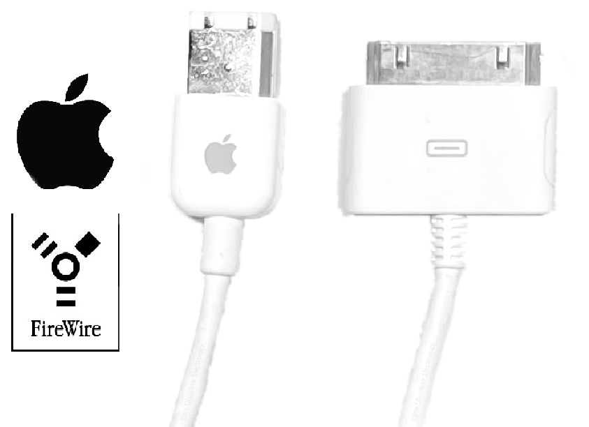 Original Apple 30-Pin to FireWire 400 Charge Sync Cable for iPod