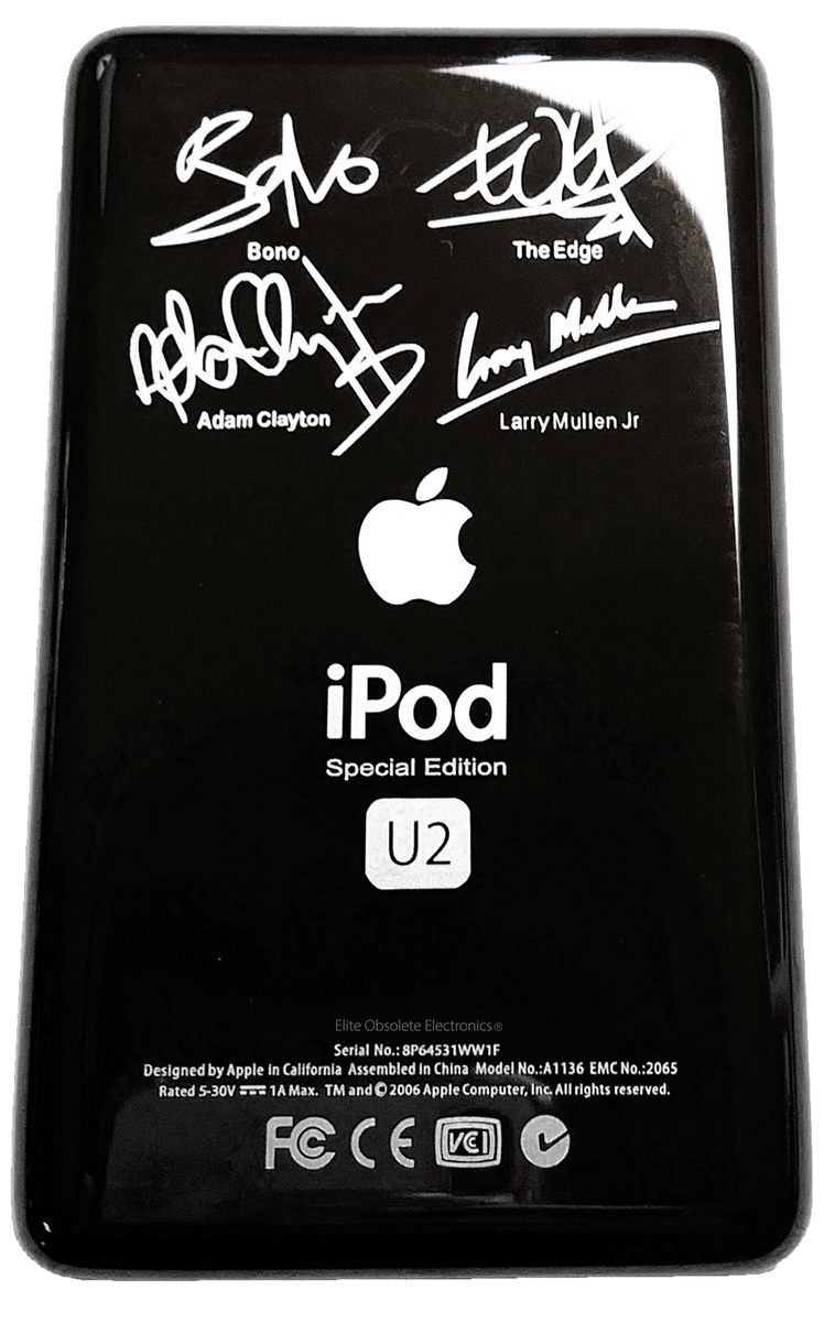 Thin U2 Special Edition Black Backplate for Apple iPod Video 5th Thin U2 Special Edition Black Backplate for Apple iPod Video 5th