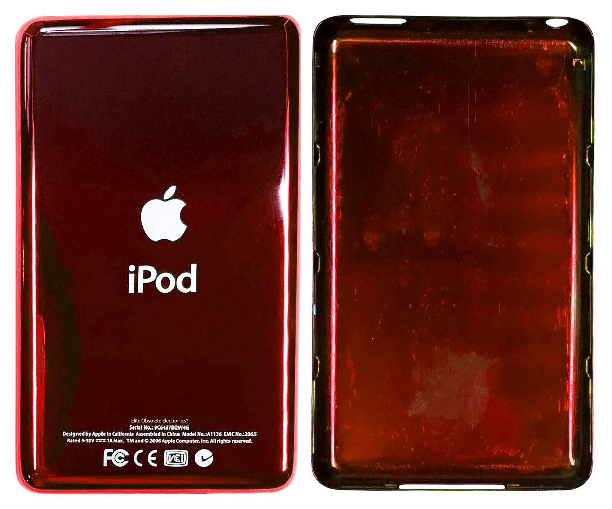 Thin Sangria Red Universal Backplate for Apple iPod Classic 6th