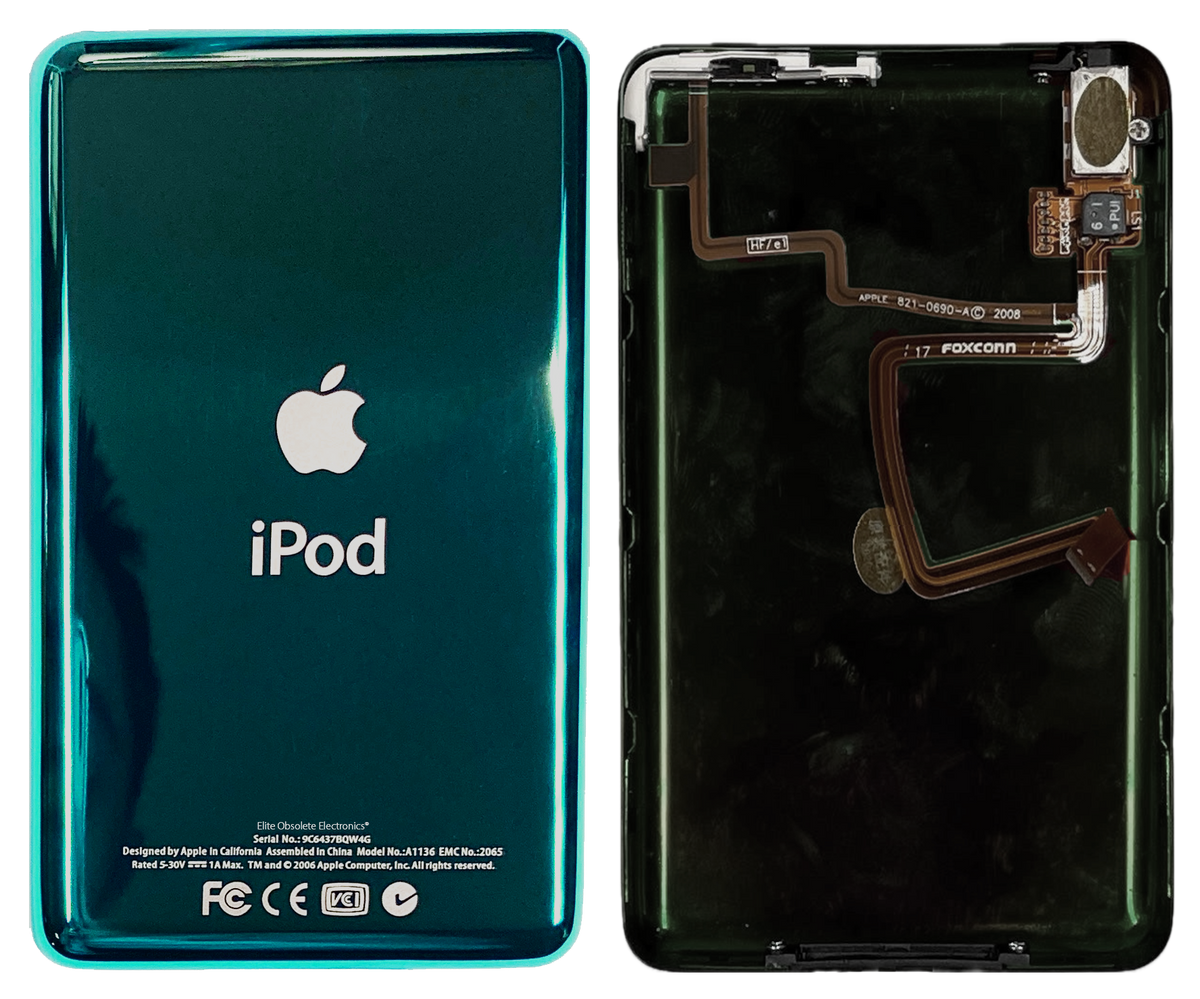 Thick Pine Green Universal Backplate for Apple iPod Classic 6th