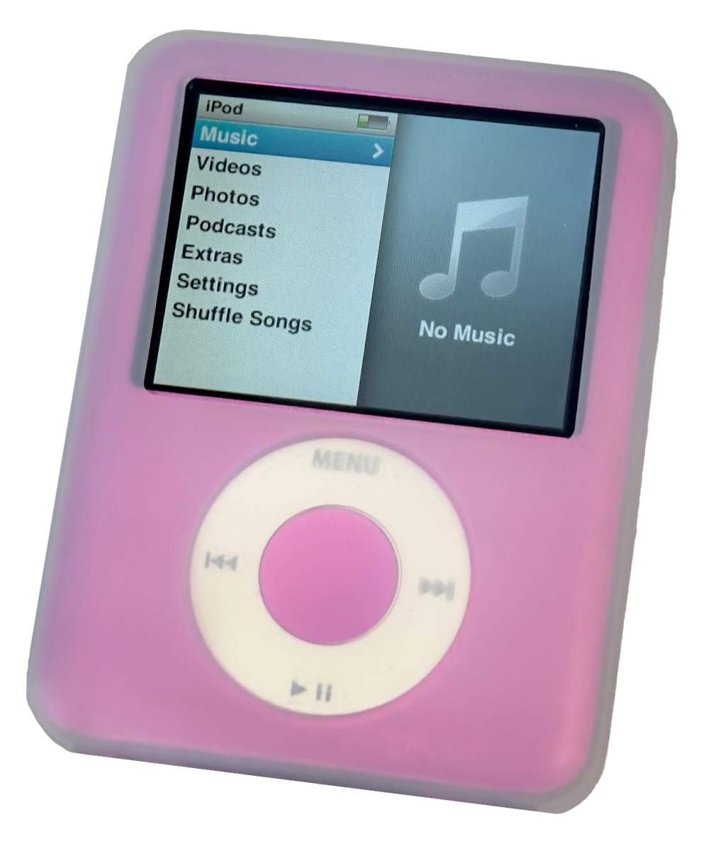 New Clear White Black Silicone Case for Apple iPod Nano 3rd