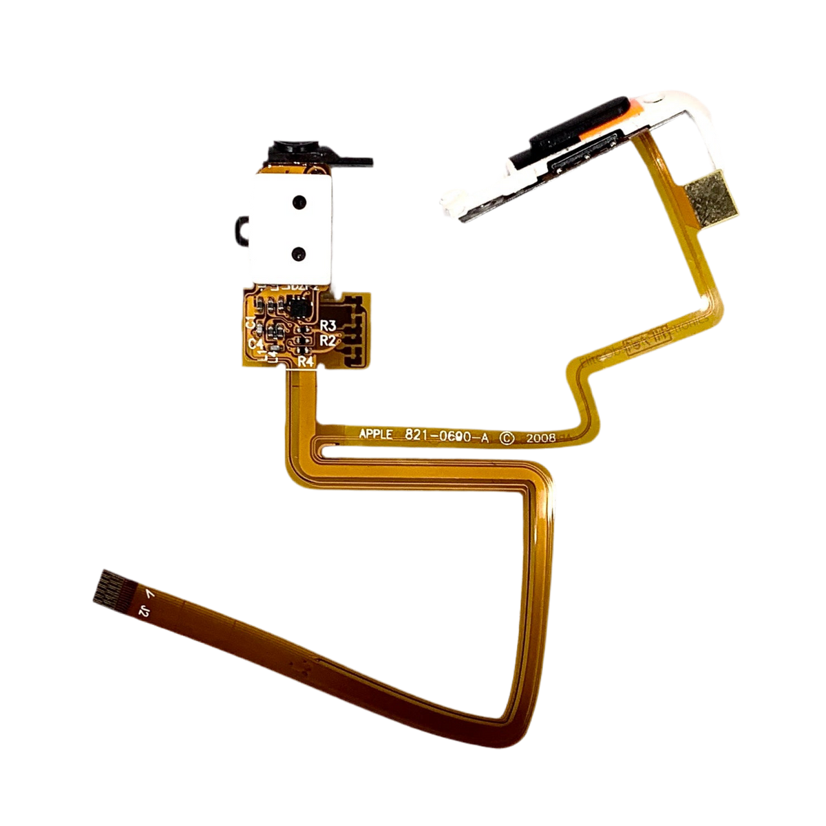 Thin Black Audio Headphone Jack & Hold Switch for Apple iPod Video