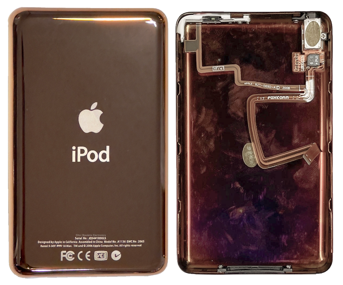 Thick Rose Gold Pink Universal Backplate for Apple iPod Video 5th