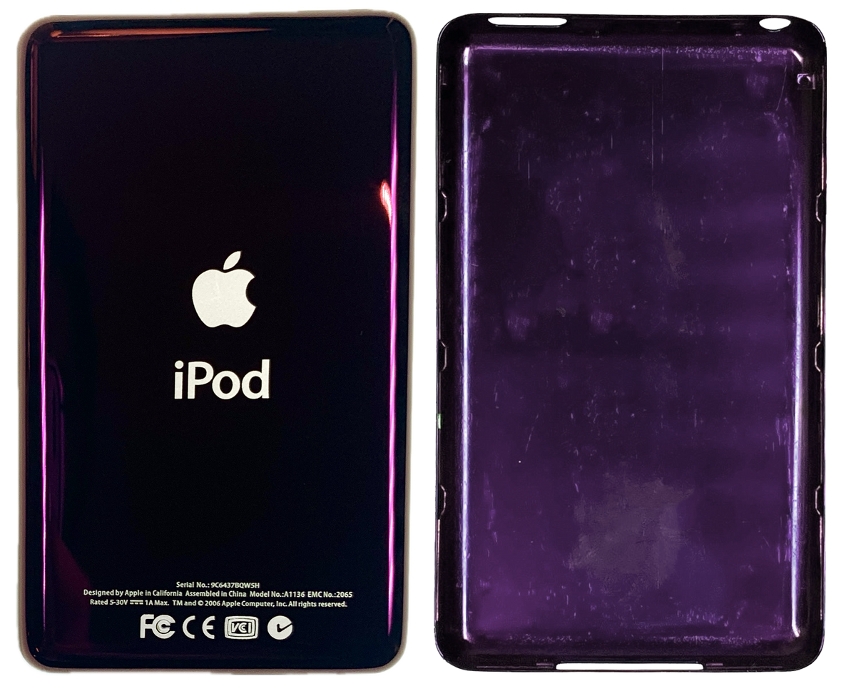 Apple iPod 3GB パープル Thick Purple Wine Universal Backplate for Apple iPod Classic 6th