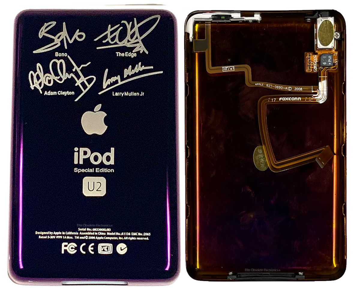 iPod U2 Special Edition CF 32GB交換済動作OK Thin Purple Wine U2 Special Edition Backplate for Apple iPod