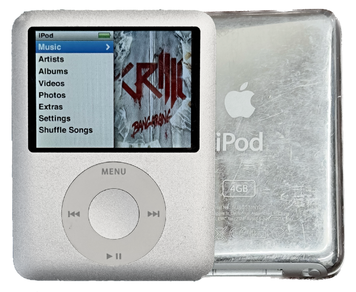 Apple iPod Nano 3rd Generation 4GB 8GB Silver A1236 MA978LL 