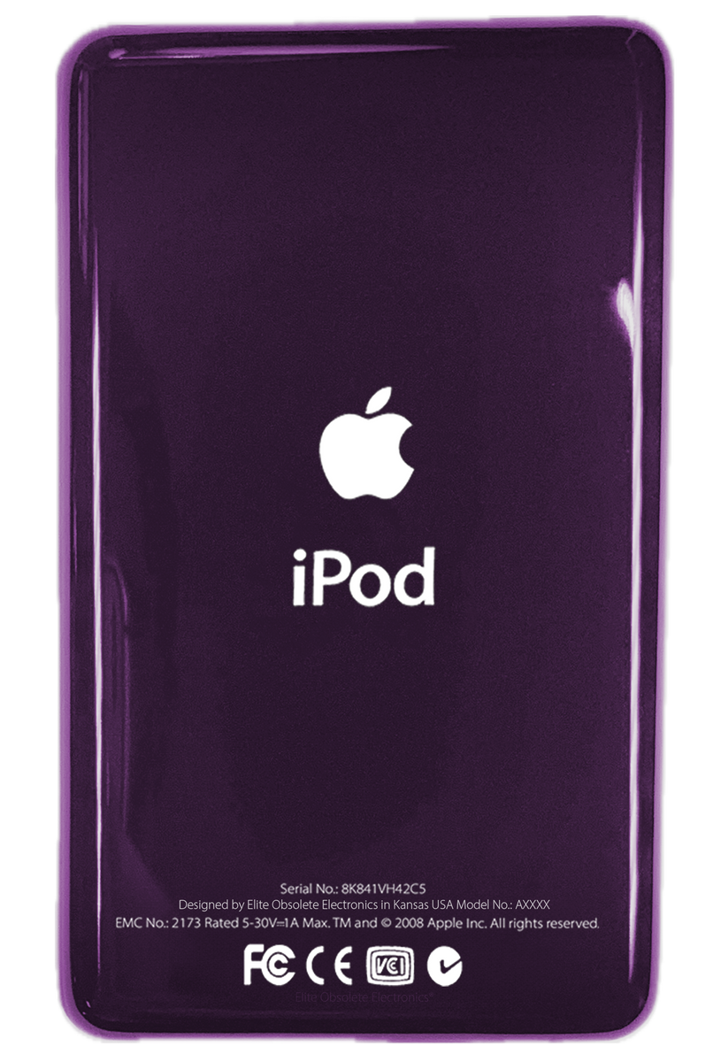 Thick Plum Purple Universal Backplate for Apple iPod Video 5th 5.5