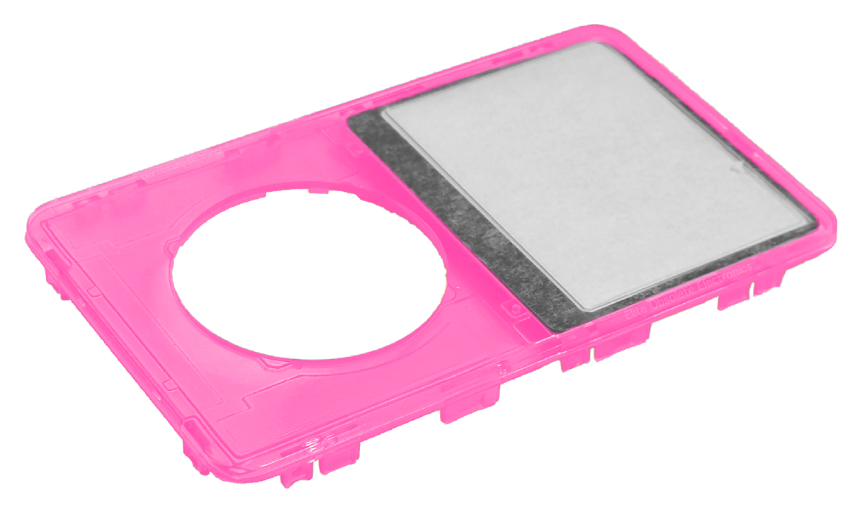Atomic Bubblegum Pink Transparent Clear Faceplate For Apple iPod