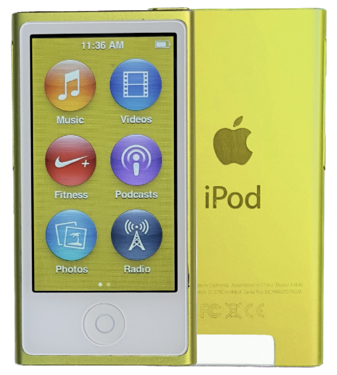 Refurbished Apple iPod Nano 7th Generation 16GB Yellow MD476LL/A A1446 –  Elite Obsolete Electronics