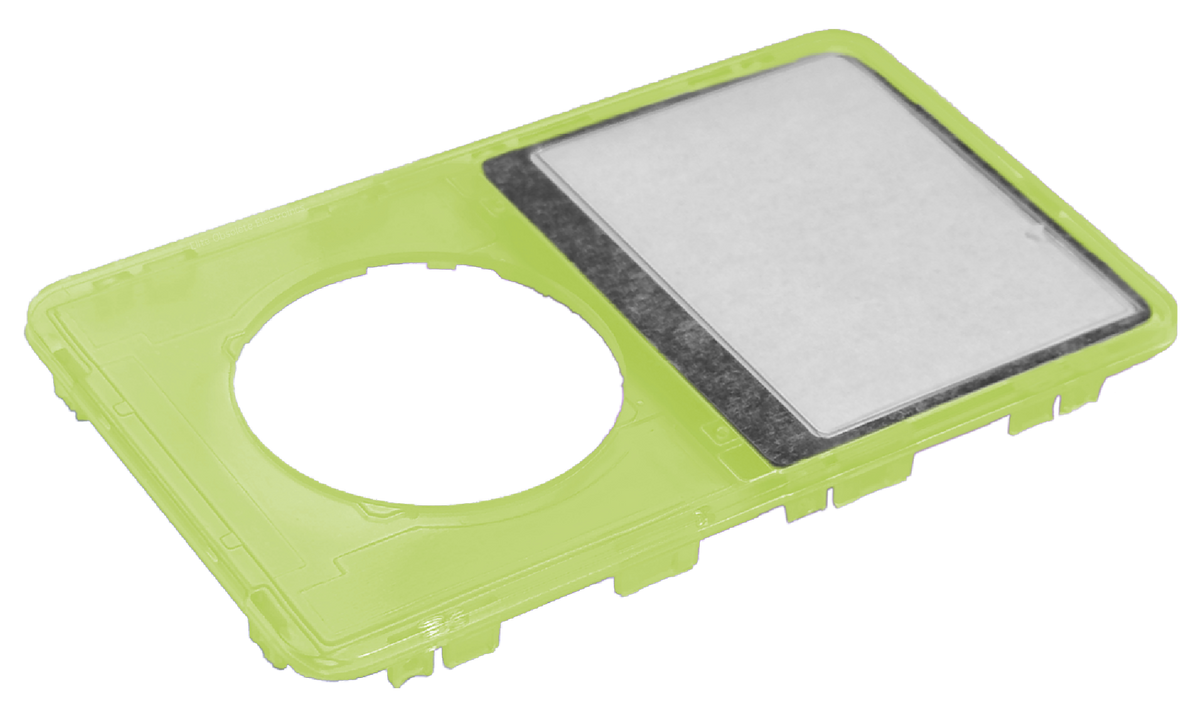 Atomic Highlighter Neon Yellow Transparent Clear Faceplate For Apple i