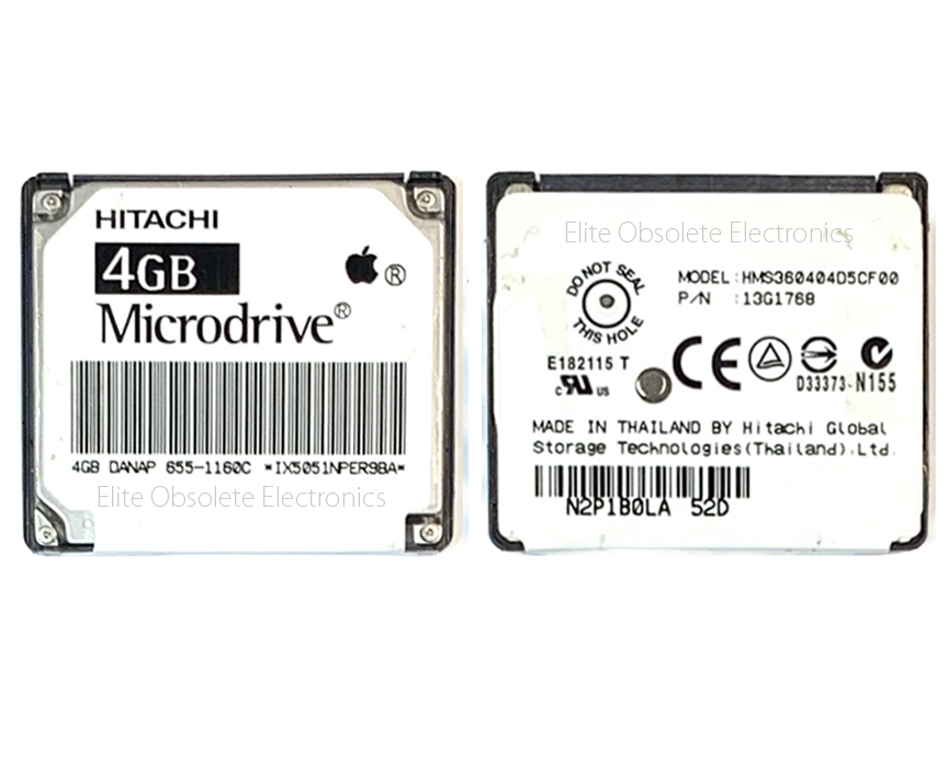 4GB Hitachi MicroDrive CF HDD for Apple iPod Mini 1st 2nd