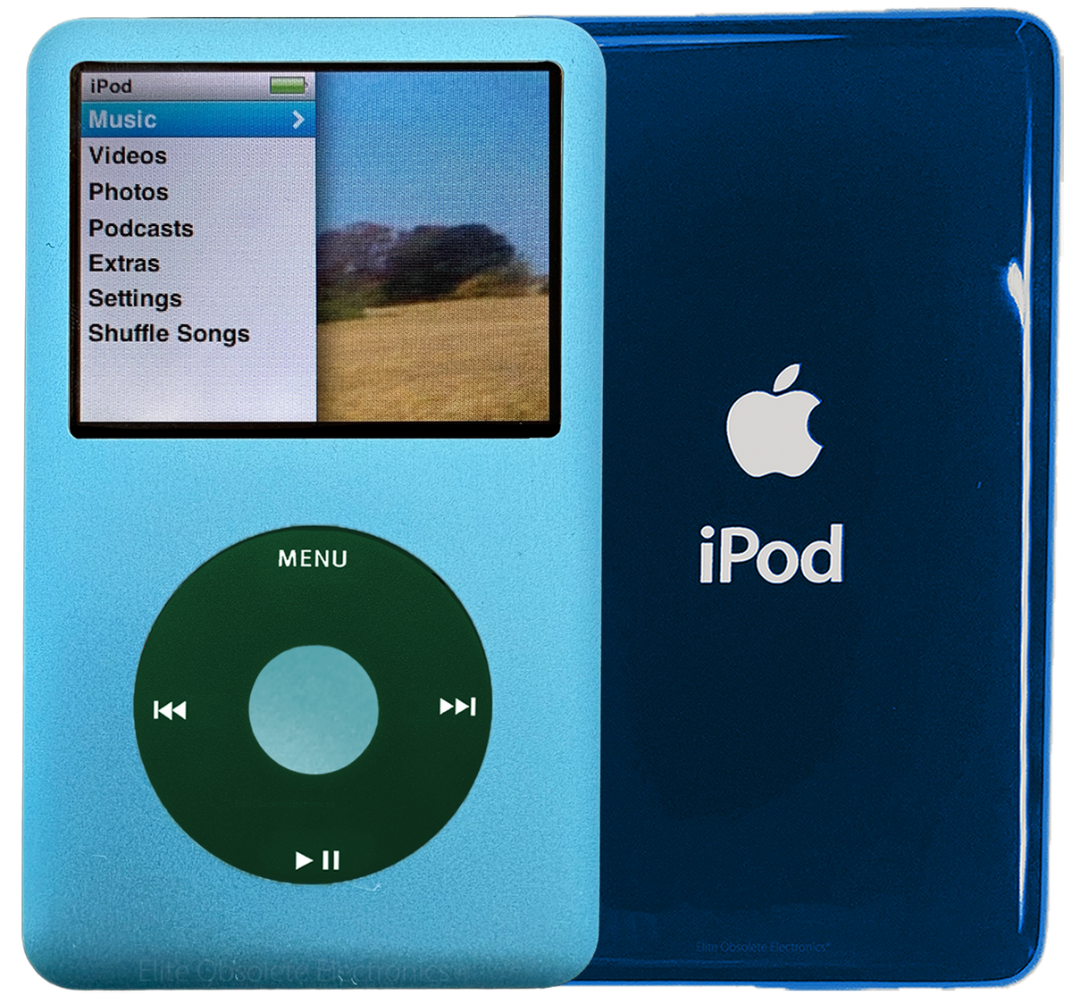 Apple iPod Classic 6th & 7th Generation Sky Blue / Dark Green