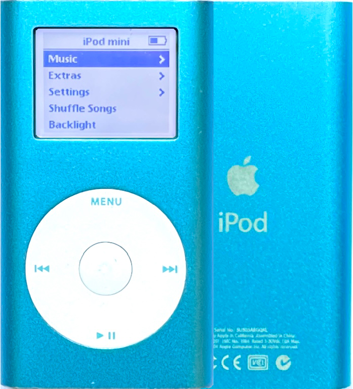 Refurbished Apple iPod Mini 1st 2nd Generation Blue A1051 M9802LL Refurbished Apple iPod Mini 1st 2nd Generation Blue A1051 M9802LL