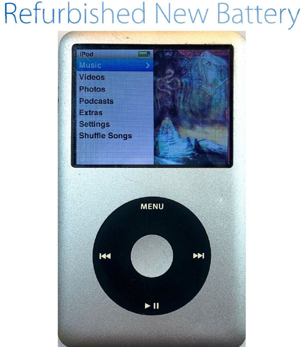 Refurbished Silver & Black Apple iPod Classic 6th & 7th Generation 