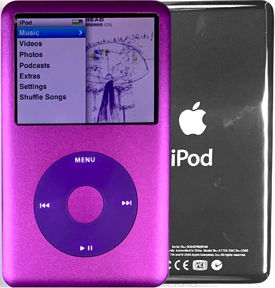 【美品】iPod Classic 第7世代 オールパープルver 256GB Apple iPod classic 7th Generation Purple Black (256GB) Bundle w