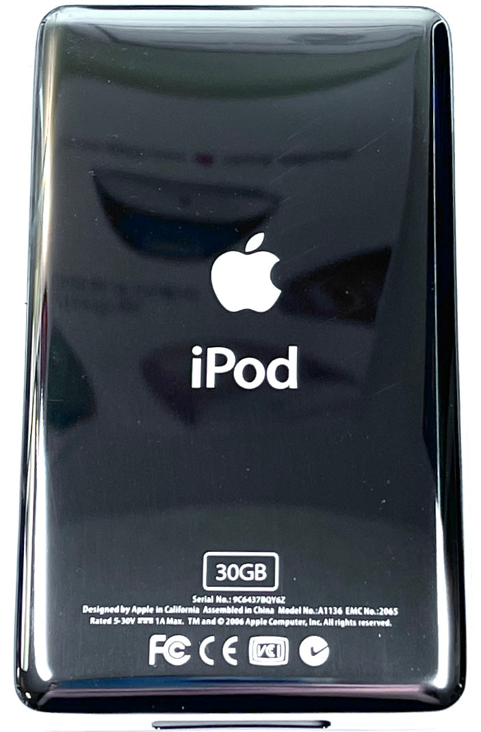 Thin Silver Backplate for iPod Classic Video 5th 6th 7th