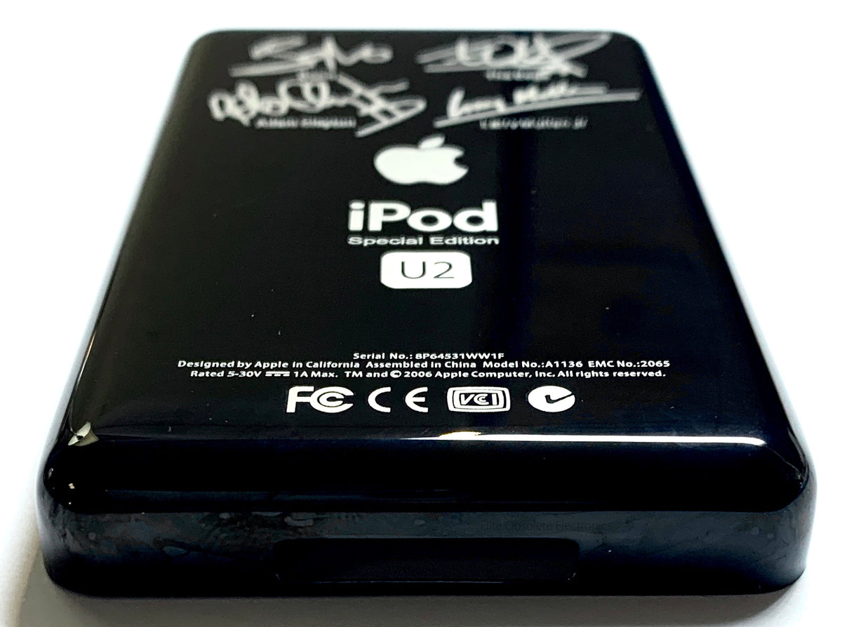 Thick U2 Special Edition Black Backplate for Apple iPod Video