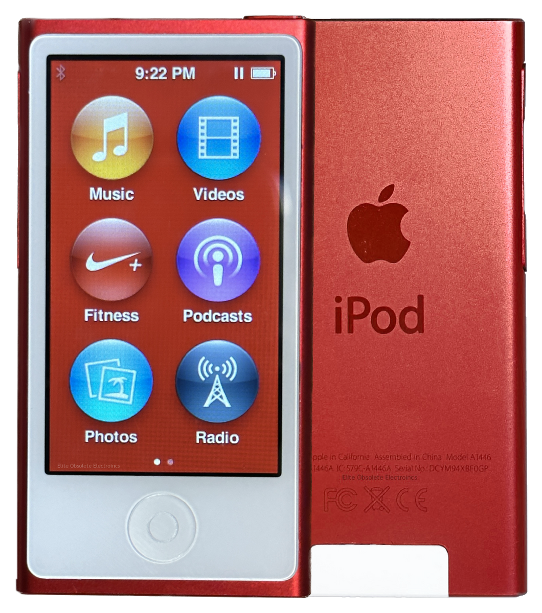 【値打ち品】【希少】iPod nano 7世代 レッド 16GB ポータブルプレーヤー