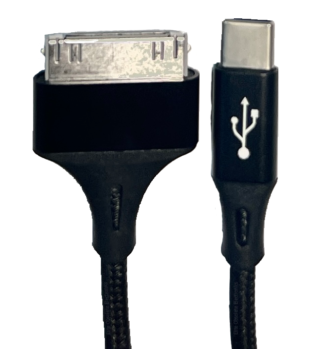 New Braided USB Type C to 30-Pin Dock Charge Sync Audio Cable