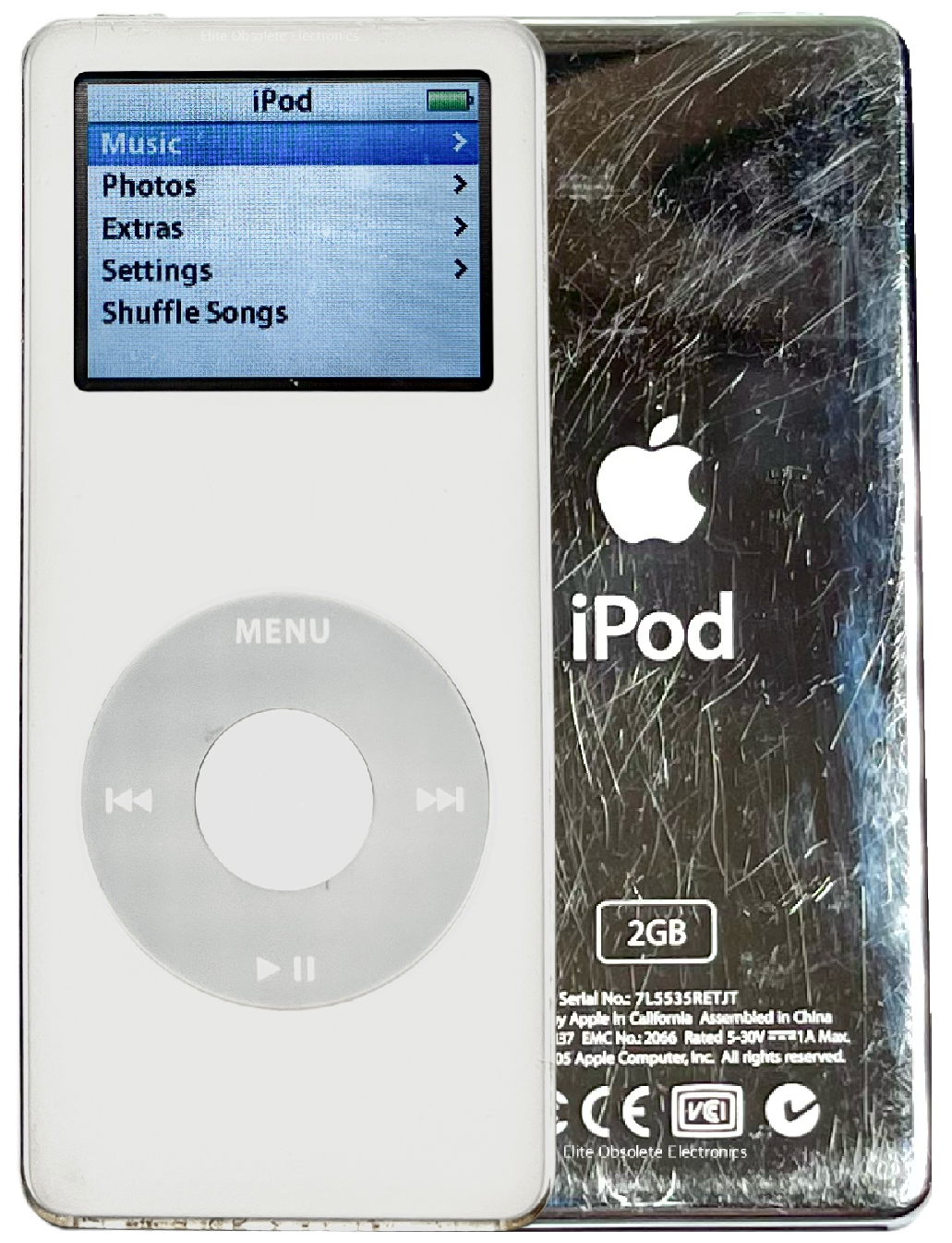 Apple iPod Nano 1st Generation 1GB 2GB 4GB White Grey Refurbished New Battery 330mah