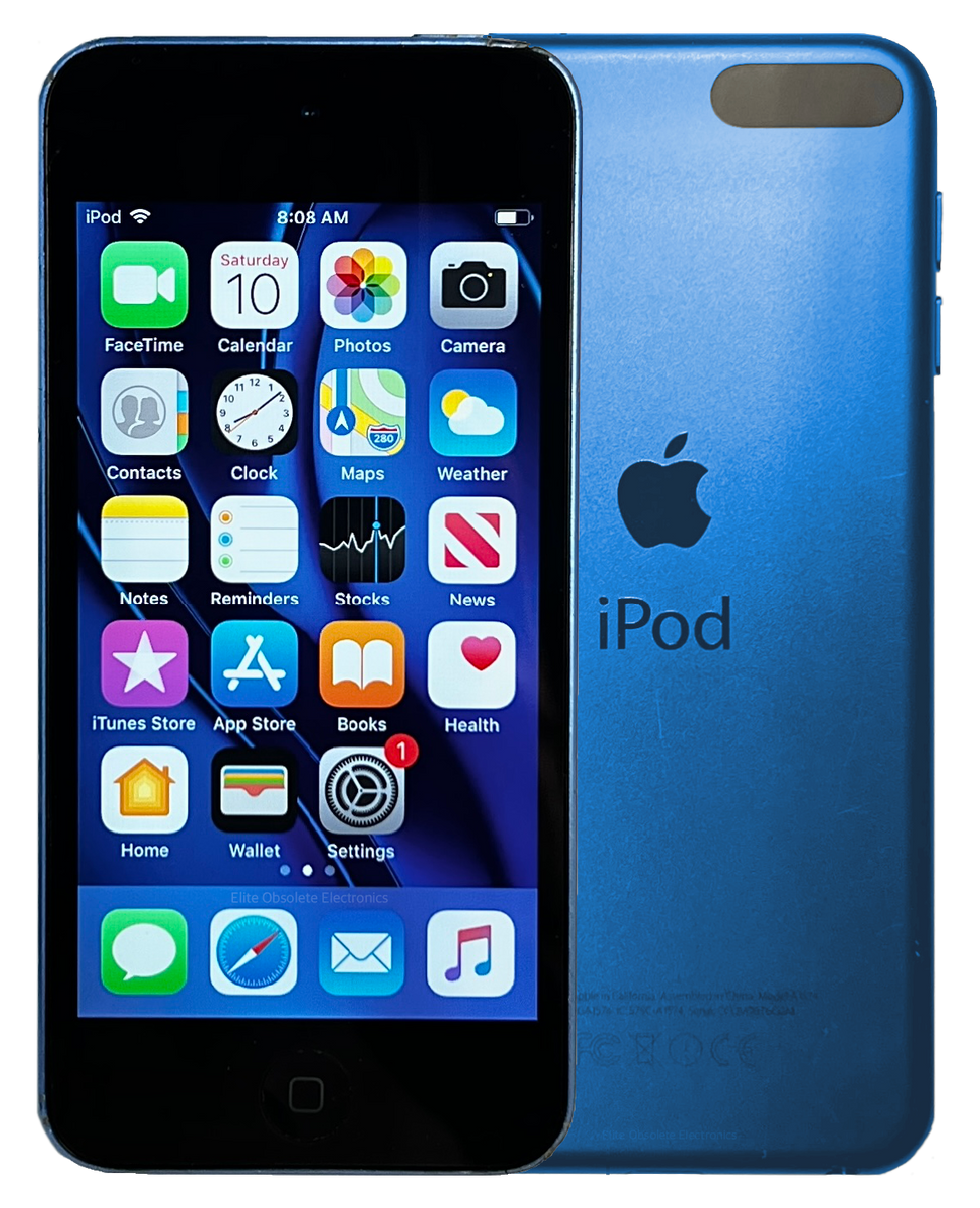 Refurbished Apple iPod Touch 6th Generation Blue & Black 16GB 64GB Refurbished Apple iPod Touch 6th Generation Blue & Black 16GB 64GB