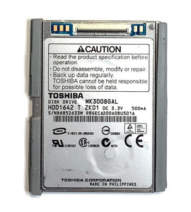 30GB MK3008GAL Toshiba 1.8" Thin ZIF HDD iPod Classic Video 5th 5.5 6th