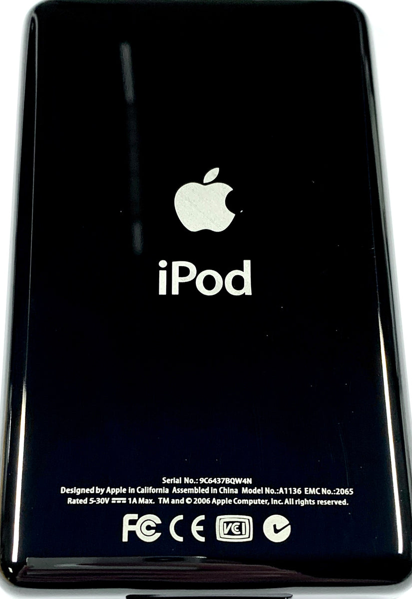Thin Universal Black Chrome Backplate for Apple iPod Video 5th 5.5