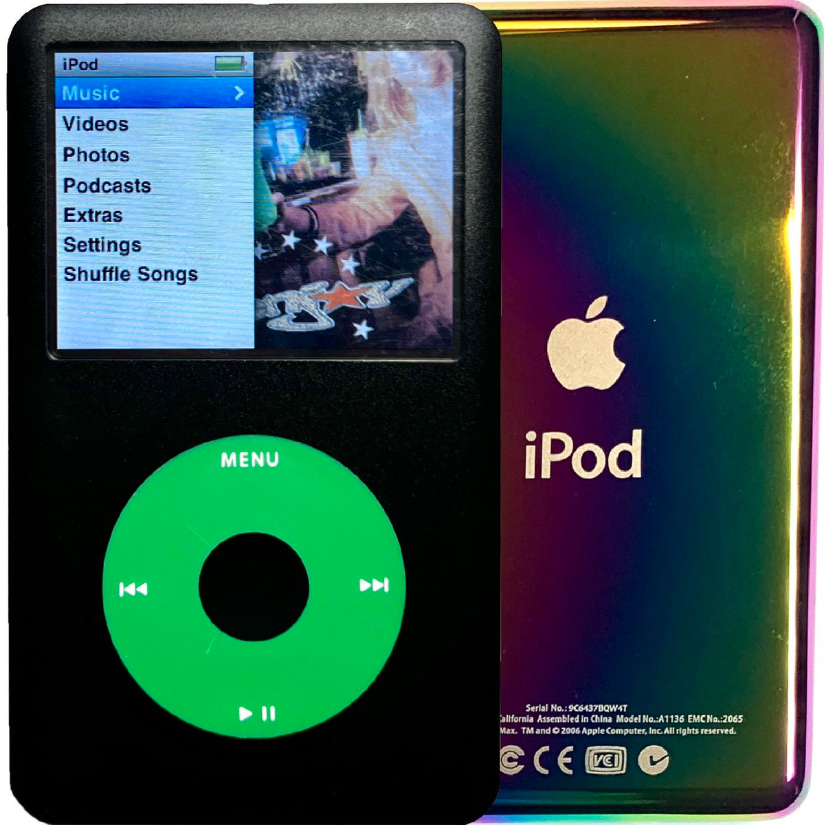 Elite Obsolete Electronics New iPod Classic Black Gray Red 80GB 