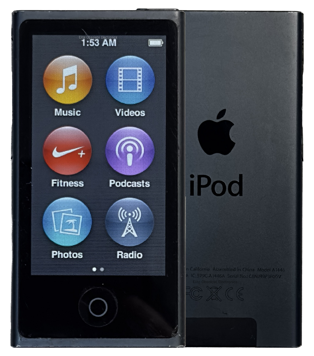 Refurbished Apple iPod Nano 7th Generation 16GB Slate Black