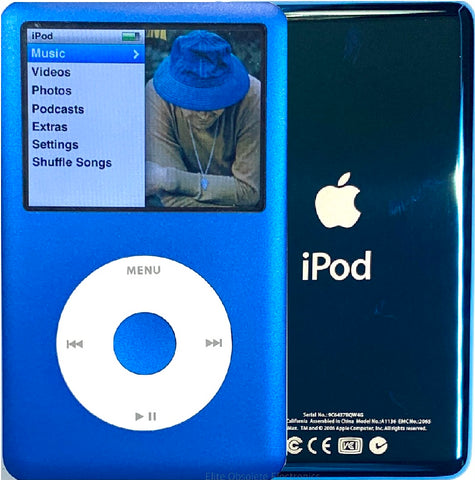 New Apple iPod Classic 6th & 7th Generation Blue / White / Blue (Aqua)