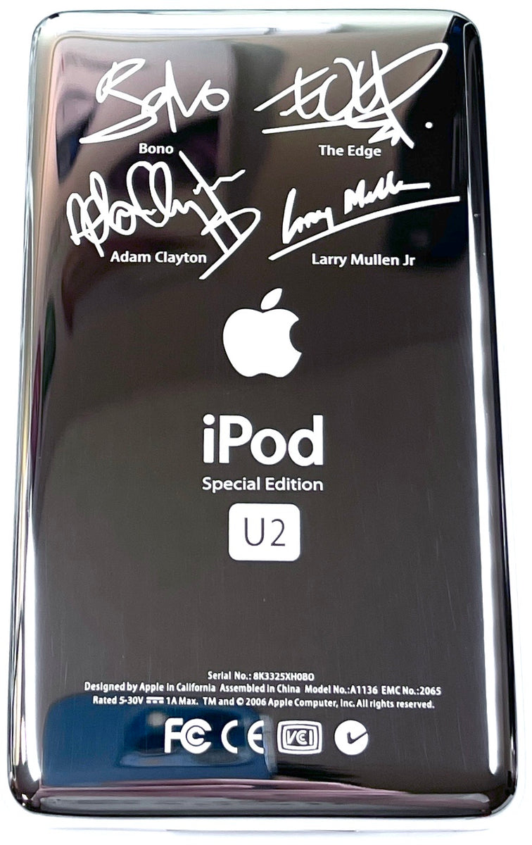 Thick U2 Special Edition Silver Backplate for Apple iPod Video 