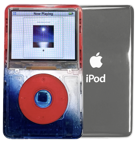 New Apple iPod Video Classic 5th & 5.5 Enhanced Atomic Liberty / Atomic Mica Red / Atomic Ice (Silver)