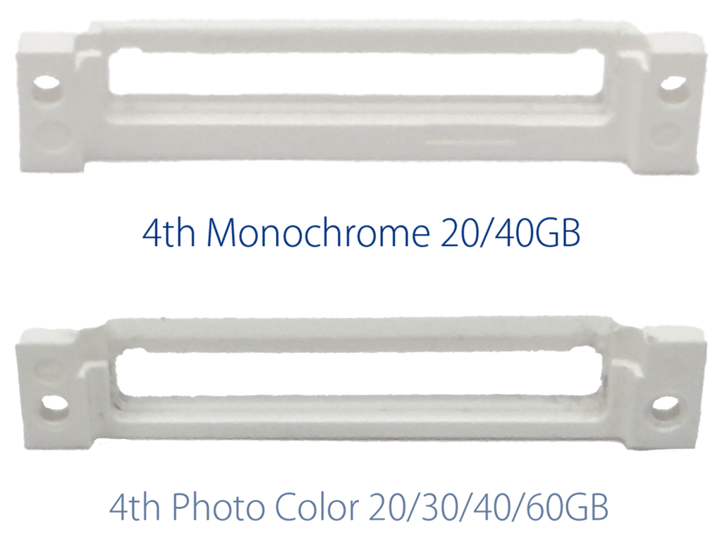 White Bottom Bezel / Dock Port Frame For IPod Video & Classic – Replacement Part
