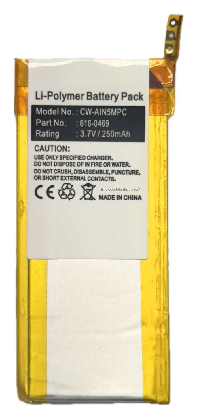 New 250mah Lithium Polymer Battery for Apple iPod Nano 5th Generation