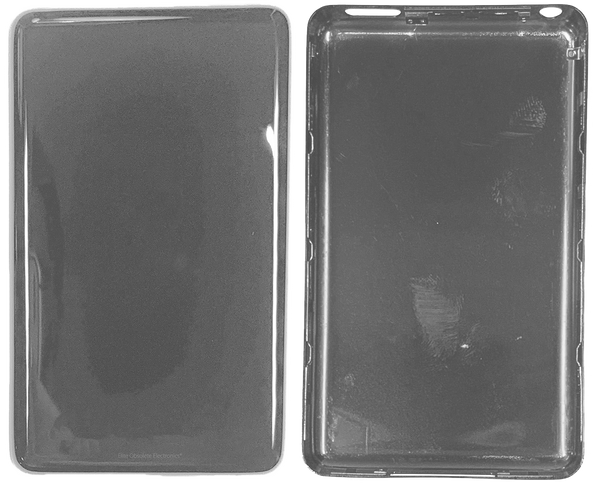 Thin Silver Chrome Fully Blank Backplate for Apple iPod Video Classic 5th 5.5 6th 7th