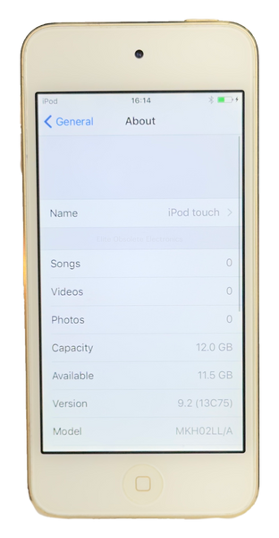 Rare iOS 9 Apple iPod Touch 6th Generation 16GB 64GB Gold A1574 Refurbished New Battery