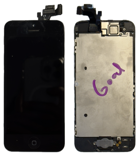 Used Original LCD Display Assembly With Small Parts for Apple iPhone 5 A1428 A1429 A1442