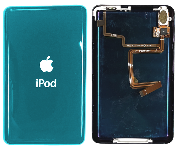Thin Ocean Blue Backplate for Apple iPod Video 5th 5.5 & iPod Classic 6th 7th A1136 A1238