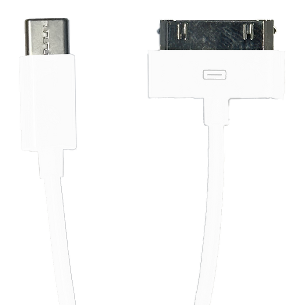 New USB Type C to 30-Pin Dock Charge Sync Cable for Apple iPod (3.3 Feet / 1 Meter)
