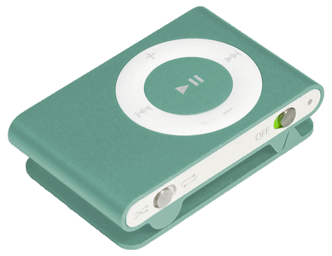 Used Apple iPod Shuffle 2nd Generation 1GB Seafoam Green A1204