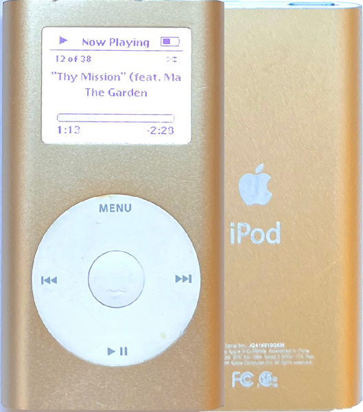 Refurbished Apple iPod Mini 1st 2nd Generation Gold A1051 M9437LL/A 4GB 6GB MicroDrive & 32GB 64GB 128GB 256GB 512GB 1TB SD Card 650mah