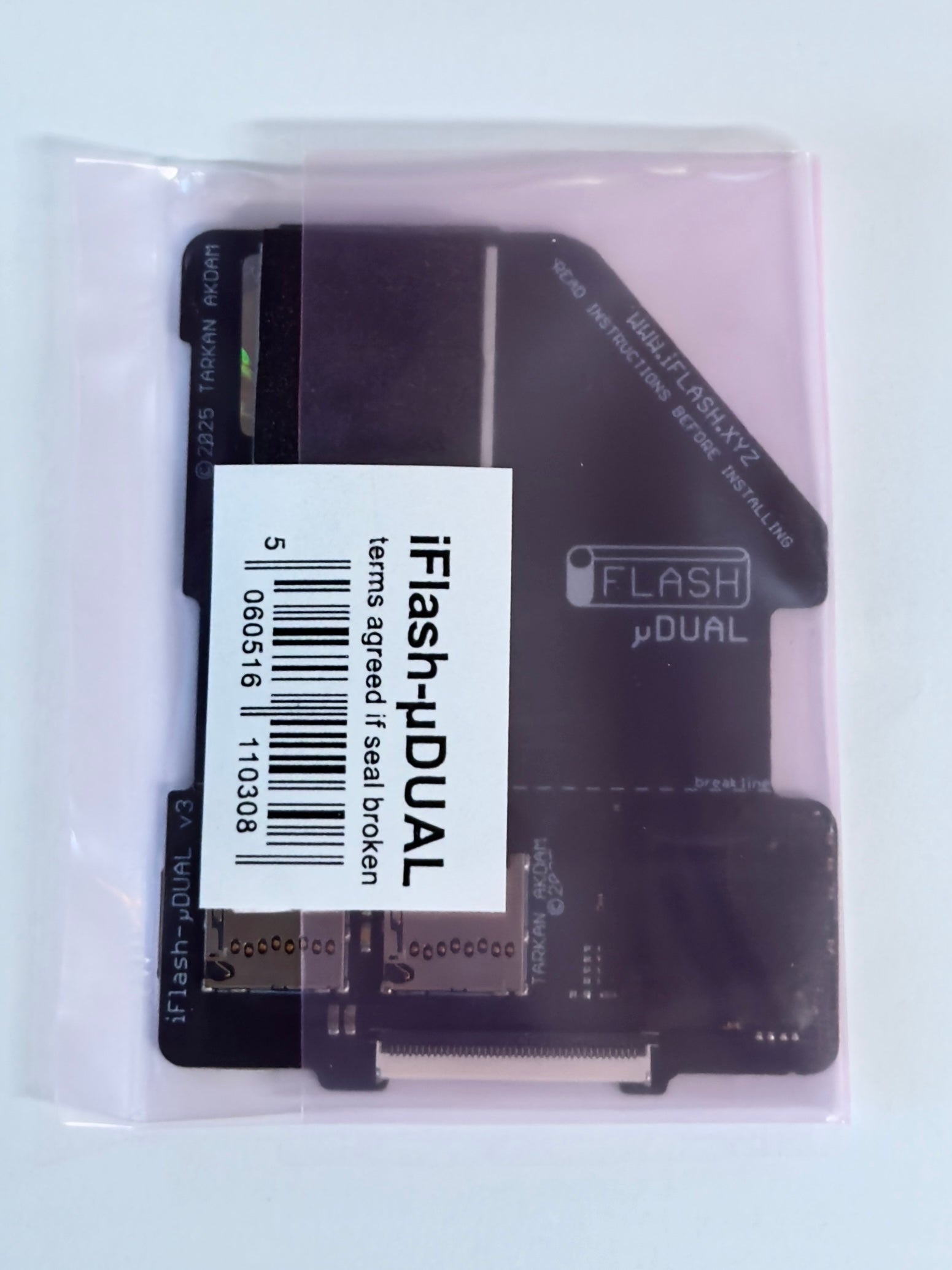 Tarkan iFlash uDUAL 2x MicroSD to ZIF 40-Pin Compact