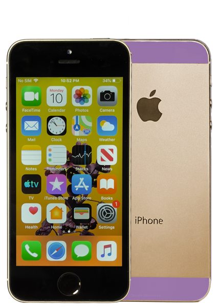 Apple iPhone 5s 16GB Purple & Gold iOS 12.5.8 NE332J/A A1453 Factory Unlocked