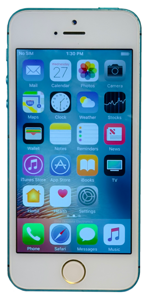 Refurbished Apple iPhone 5 16GB Sky Blue Custom iOS 10.3.4 New Battery
