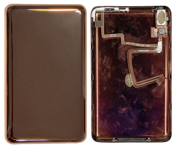 Thick Rose Gold Pink Fully Blank Backplate for Apple iPod Video 5th 5.5 Enhanced A1136 & iPod Classic 6th 7th A1238