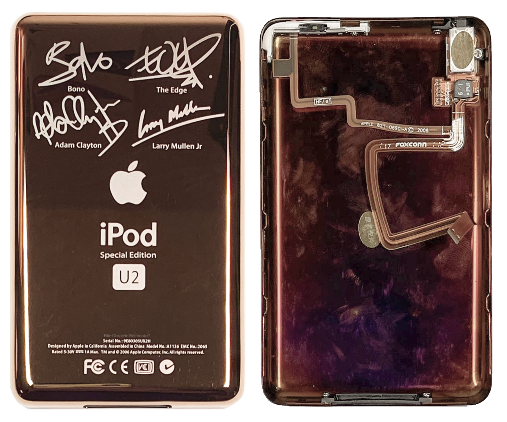 Thin Rose Gold U2 Special Edition Backplate for Apple iPod Video